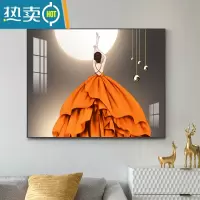 敬平电表箱装饰画可推拉简约现代客厅配电箱免打孔电闸盒遮挡挂画美女装饰画