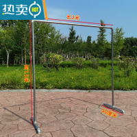 敬平镀锌钢管晾衣架落地简易家用阳台卧室挂衣架不锈钢镀锌凉挂晒被晾 6分管加厚长2米高1.5米