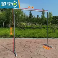 敬平镀锌钢管晾衣架落地简易家用阳台卧室挂衣架不锈钢镀锌凉挂晒被晾 6分管加厚长2米高1.8米
