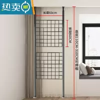 敬平顶天立地衣柜晾衣架落地卧室家用网红挂衣架置物架置衣架收纳器 黑两立两网格60*60cm