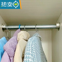敬平镀锌钢管晾衣架落地阳台室衣架简易单杆式晒衣杆晒被加粗家用 衣柜杆10-50cm 默认拍下发50cm杆