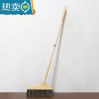 敬平猪毛木质木柄扫把扫除单个扫帚家用鬃毛簸箕套装组合扫地笤帚