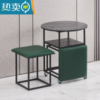 敬平魔方组合凳子家用餐桌茶几多功能客厅可叠放沙发收纳网红化妆矮凳收纳凳
