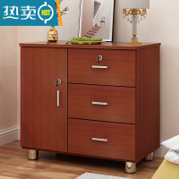 敬平床头柜简约现代卧室带锁抽屉收纳柜储物床边柜小柜子多功能家用