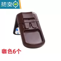 显彩儿童锁扣抽屉锁安全婴儿防开防夹手免打孔饮水机柜子柜门锁 P-D236(6个咖色)房门安全扣