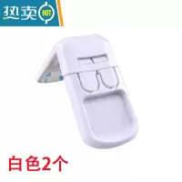 显彩儿童锁扣抽屉锁安全婴儿防开防夹手免打孔饮水机柜子柜门锁 P-D236(6个黑色)房门安全扣