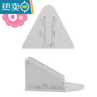 显彩移门锁窗户防夹手儿童防护玻璃拉门安全锁扣免打孔固定器推拉门锁 紫罗兰 安全锁(12只)白房门安全扣