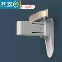 显彩儿童安全锁防宝宝开门器免打孔房门把手防开器防猫宠物开门锁扣 珐琅灰(2个)房门安全扣