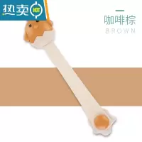 显彩儿童安全锁饮水机宝宝防烫抽屉锁婴儿防开冰箱窗户夹手多功能锁扣 咖啡棕[2只]房门安全扣