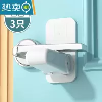 显彩房门安全锁器房间反锁门独居女生防盗单身公寓防猫开门卡扣儿童 [3只白色]门把手-安全锁房门安全扣