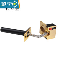 显彩 门栓宾馆酒店暗藏防盗链暗装安全链隐藏式门链隐形防盗扣 巧克力色房门安全扣