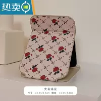 敬平复古折叠化妆镜宿舍学生随身便携小大号办公室桌面台式梳妆台镜子 大号便携式用镜