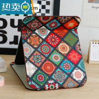 敬平小镜子女随身化妆镜便携折叠镜梳妆台台式桌面可立宿舍学生办公室 绚丽民族-大号便携式用镜