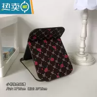 敬平ins风简约折叠小镜子化妆镜学生宿舍台式桌面可立梳妆镜家用便携 小号咖色玫瑰便携式用镜