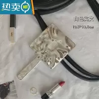 敬平ins手持双面小镜子女随身携带折叠化妆镜翻盖式不锈钢小号便携 白色英文手柄镜便携式用镜