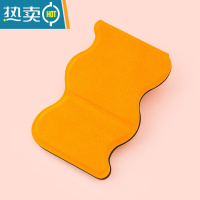 敬平摔不碎的不锈钢化妆镜 多色简约 随身便携创意折叠镜 迷你小镜子 波浪[橘]1906-1便携式用镜