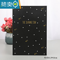 敬平折叠化妆镜宿舍梳妆书桌面可爱大号便携台式随身翻盖式学生小镜子 冰海蓝 黑底星星便携式用镜