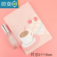 敬平折叠化妆镜宿舍梳妆书桌面可爱大号便携台式随身翻盖式学生小镜子 浅米白 樱桃咖啡便携式用镜
