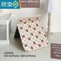 敬平复古折叠化妆镜学生宿舍便携随身小型办公室桌面台式高清梳妆镜子 大号玫瑰花便携式用镜