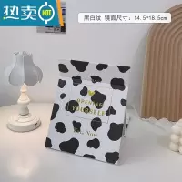 敬平化妆镜折叠可爱便携宿舍桌面可立学生ins风少女心小镜子大号台式 银色 黑白-升级全面屏便携式用镜