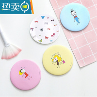 敬平化妆镜子家用小型台式桌面可立大号学生宿舍梳妆女便携带折叠简约 5个随身镜图案随机便携式用镜