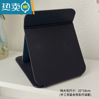 敬平大号复古化妆台式梳妆镜子公主镜折叠便携网红简约随身宿舍桌面女 黑色特大号便携式用镜