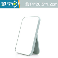 敬平双面旋转梳妆镜台式小镜子 简约折叠化妆便携公主镜化妆镜 [小号北欧绿]破损包赔-高清镜面便携式用镜