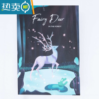 敬平北欧ins高清化妆镜收纳盒 桌面折叠宿舍公主台式梳妆学生便携镜子 绿野仙鹿便携式用镜