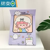 敬平卡通多功能化妆镜可爱钥匙链创意便携小镜子钥匙扣挂件少女随身镜 星星女孩便携式用镜