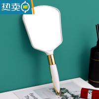 敬平化妆镜子led带灯折叠宿舍台式美妆小镜子桌面便携随身化妆镜学生 方镜--白色便携式用镜