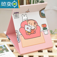 敬平小镜子ins风女心折叠小学生宿舍便携桌面可立台式大号梳妆化妆镜 电脑女孩-713便携式用镜