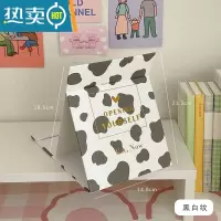 敬平ins风镜子家用化妆镜小型宿舍学生便携折叠办公室桌面可立梳妆镜便携式用镜 黑白纹 高清全面屏