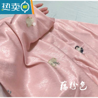 敬平[福利款]古风汉服配饰小镜子化妆镜便携折叠双面镜手工猫咪便携式用镜 藕粉色猫咪银色底