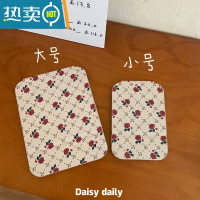 敬平复古折叠化妆镜宿舍学生随身便携大号办公室桌面台式卧室梳妆镜子便携式用镜 玫瑰镜子大号