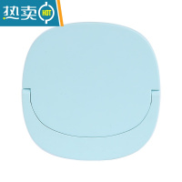 敬平led补光化妆镜带灯台式网红女随身小镜子宿舍桌面折叠便携梳妆镜便携式用镜 绿色