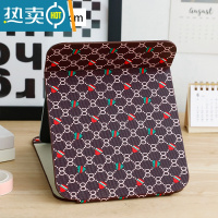 敬平镜子化妆镜折叠台式便携随身高清学生宿舍公主女大小号桌面梳妆镜便携式用镜 爱心8字-大号