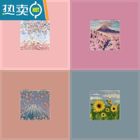 敬平便携高级感小镜子补妆手持镜方镜折叠化妆镜女简约梳妆镜随身玫瑰便携式用镜 自选两个(记得联系客服备注哦)