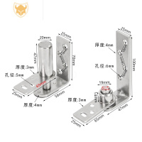 西默不锈钢吧台铰链半腰门合页天地轴内外开自由双开门合页双向牛仔门