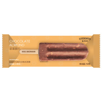 冰雪怪巴旦木巧克力口味冰淇淋76g(二代美式长条)
