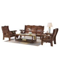 广亿隆全实木办公沙发中式沙发