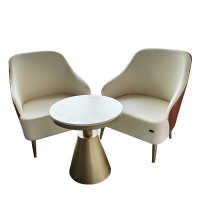 广亿隆洽谈沙发茶几组合一桌两椅