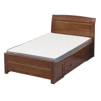 广亿隆储物高箱床带垫(1.2*2米床*1张带床垫*1张)