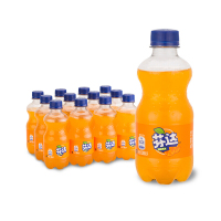 可口可乐 橙味汽水 芬达 fanta 碳酸饮料  300ml*6瓶 夏日饮品,酷爽一夏