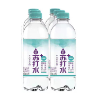 纯悦无汽苏打水 0汽0糖0脂肪 450ml*5瓶 含烟酸柠檬味苏打水可口可乐出品