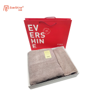 永亮毛巾舒雅面巾34*76cm+舒雅浴巾70*140cm 礼盒两条装