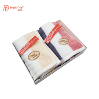 永亮毛巾M0070-1拼色时空面巾75*34cm 100g 两条装/盒