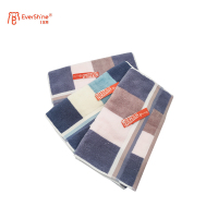 永亮毛巾M0119竖条缎档毛巾105g 34*74cm 三条装/盒