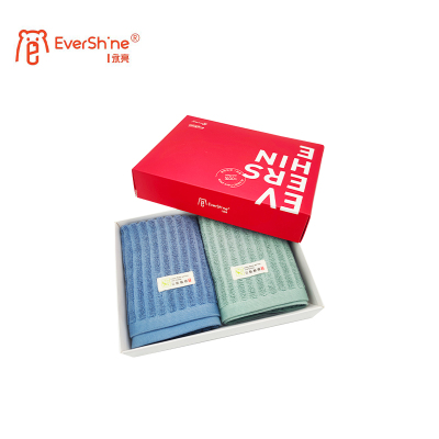 永亮毛巾创意空间面巾1683-1 34*70cm两条装/盒