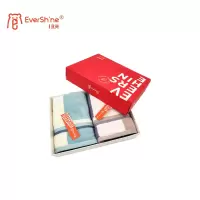 永亮毛巾M0119竖条缎档毛巾105g 34*74cm两条装/盒