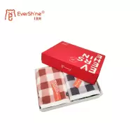 永亮毛巾布拉格调面巾74*34cm 100g两条装/盒